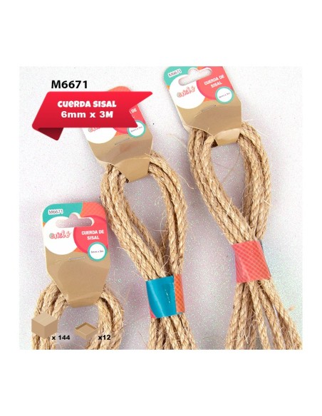 CUERDA DE SISAL 6MM X 3M