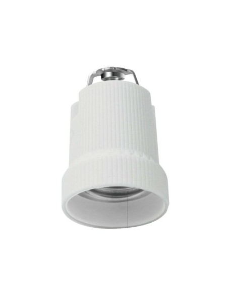PORTALAMPARA DE PORCELANA E27 BLANCO