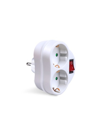 LADRON 2 BASES C/INTERRUPTOR,PROTE   CJ96