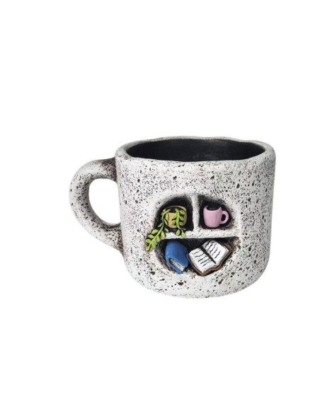  MACETERO TAZA CASA L 21x16,2x12,7 cm.