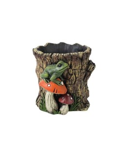  MACETERO TRONCO SETA M  16,4x14,9x13,9 cm.