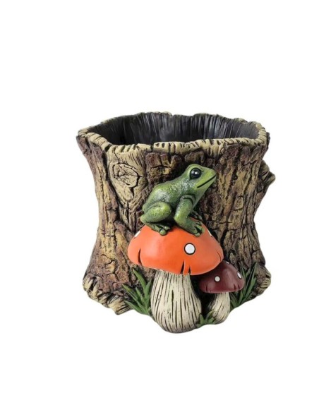  MACETERO TRONCO SETA L  20,8x20,4x17,9 cm.