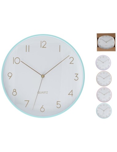 RELOJ PARED FARI 4 SURTIDOS 25X4,2 CM