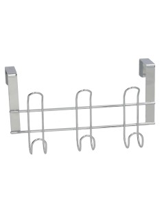 PERCHA METAL PUERTA 3 POMOS