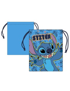 BOLSA NIÑO MERIENDA&DESAYUNO LILO&STITCH 26X21CM AZUL