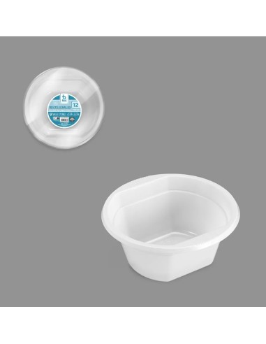 S/12 BOL REUTILIZABLE BLANCO 250 CC