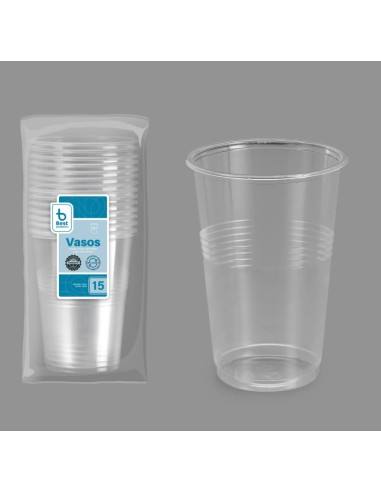 S/15 VASO REUTILIZABLE TRANSP LITRONA PP