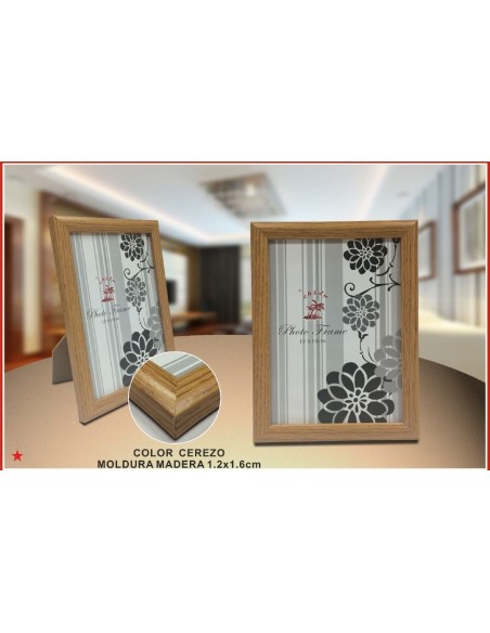 PORTAFOTO MADERA DM-813 15X20CM(18/36)