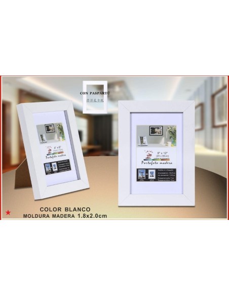 PORTAFOTO MADERA 20X30CM DM-810 (12/24)