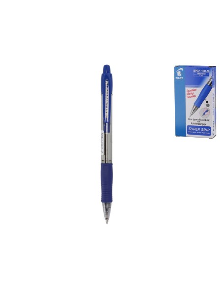 BOLIGRAFO PILOT SUPER GRIP AZUL