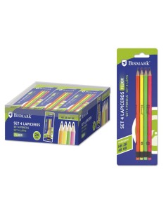 LAPIZ 4UNDS FLUOR C/GOMA  HB/2B/4B/6B