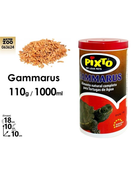 ALIMENTO COMPLETO GAMMARUS TORTUGAS AGUA 110g/1000ml