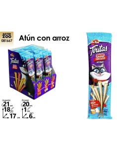 APERITIVO PARA GATOS TIRITAS ATUN CON ARROZ 40g