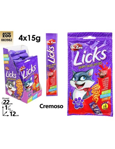 SNACK CREMOSO GATOS CORDERO X 4