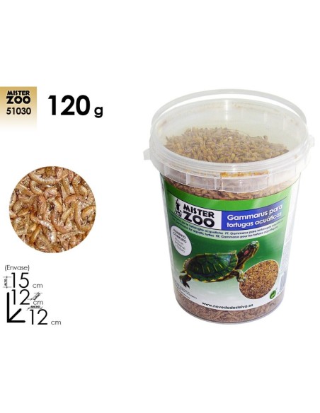 ALIMENTO TORTUGAS GAMMARUS 120gr