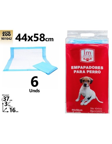EMPAPADOR MASCOTAS  44X58CM  6UDS
