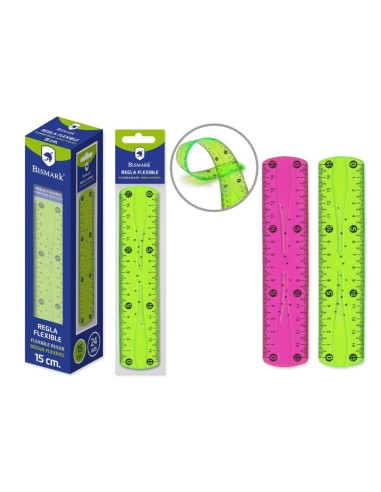 REGLA 15CM PVC FLEXIBLE