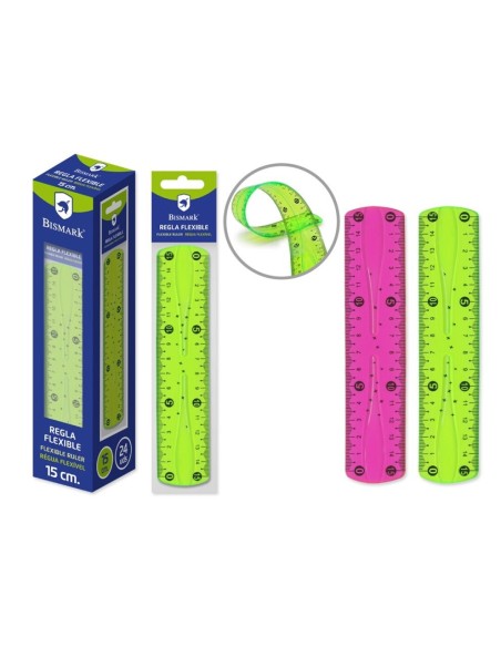 REGLA 15CM PVC FLEXIBLE