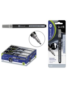 ROTULADOR PERMANENTE PLATA PUNTA REDONDA