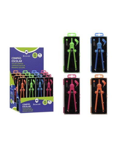 COMPAS AUTOMATICO 4 COLORES NEON BASIC