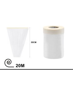 CINTA BRICO CON PLASTICO 55X20M