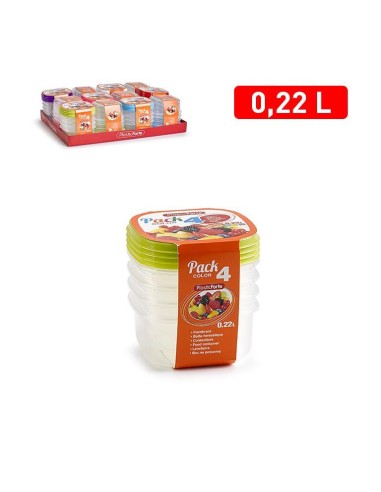 FIAMBRERA 0.22L PACK 4 COLOR SURTIDO