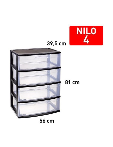 CAJONERA 4 CAJONES NEGRO NILO