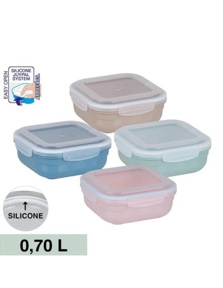 FIAMBRERA 0.7L CUADRADO COLORES SURTIDO