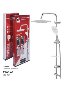 CONJUNTO DUCHA AQUA BLANCO CROMADO
