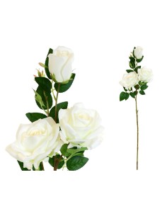 VARA ROSAS X 3 -85CM (BLANCO)