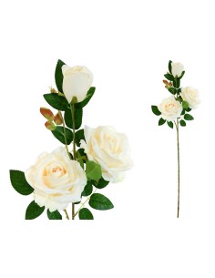 VARA ROSAS X 3 -85CM (MARFIL)