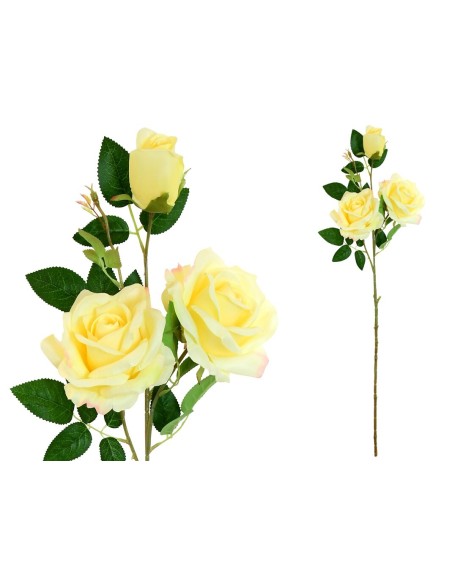 VARA ROSAS X 3 -85CM (AMARILLO)