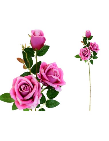 VARA ROSAS X 3 -85CM (FUCSIA)