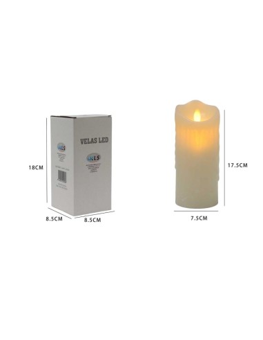 VELA LED EFECTO GOTEO 17,5CM