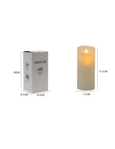 VELA LED CERA LISA 17,5CM