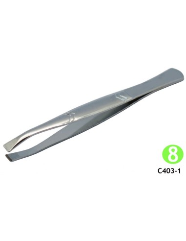 PINZA DEPILAR CROMADA 8 cm. (1