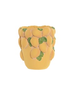 JARRON CEMENTO 20X20X23 LIMONES AMARILLO