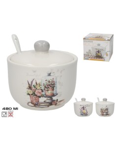 AZUCARERO C/CUCHARA 480ML ROCIO DOLOMITA 2 SURTIDO