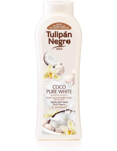 GEL 650ML COCO PURE WHITE TULIPAN NEGRO