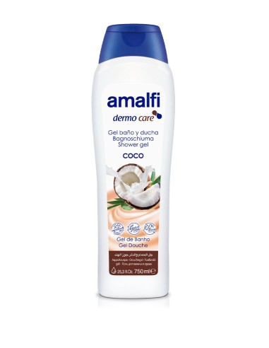 GEL BAÑO LECHE COCO 750 ML AMALFI