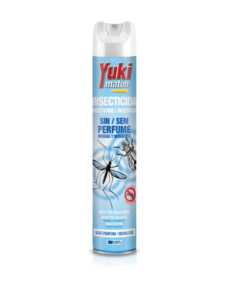 INSECTICIDA SPRAY 1000CC SIN PERFUME MOSCAS Y MOSQUITOS YUKI