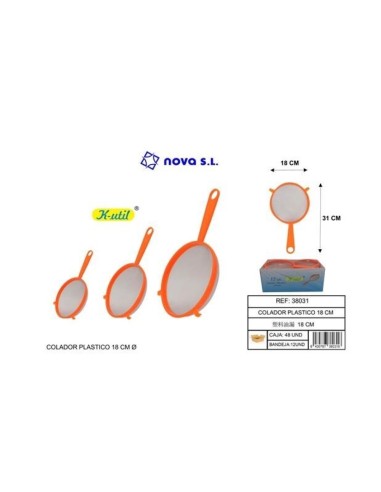 COLADOR 18CM PLASTICO