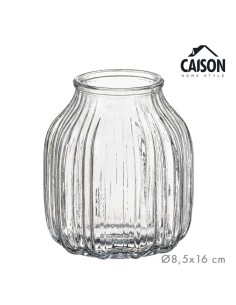 JARRON CRISTAL GAIA 16 cm TRANSPARENTE