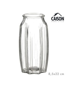 JARRON CRISTAL GAIA 22 cm TRANSPARENTE