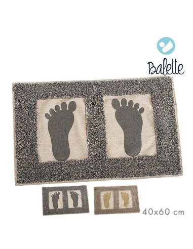 ALFOMBRA BAÑO ALGODON 40x60 cm PIES SURT/2 COL