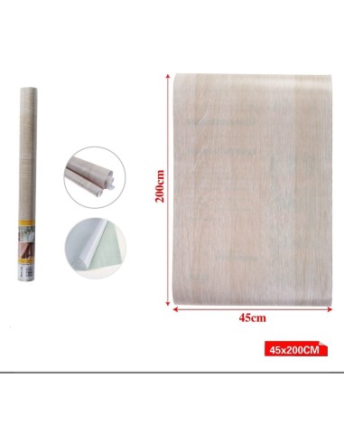 PAPEL ADHESIVO EFECTO MADERA 45X2MM