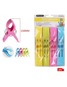 PINZA PLASTICO 4 PCS