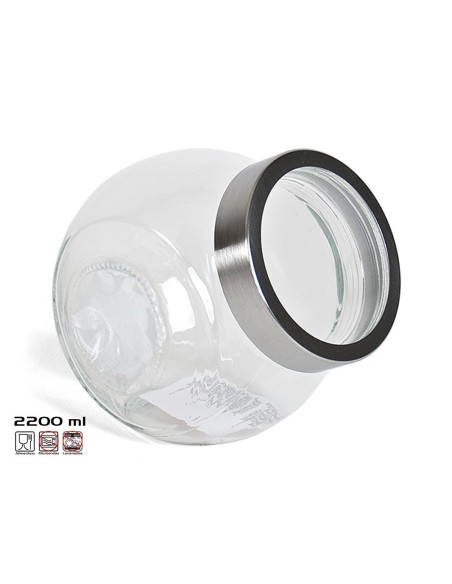 BOTE TRANSPARENTE CRIS 2200 ML