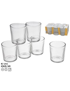 SET 6 VASOS TMAX LINE 265 ML