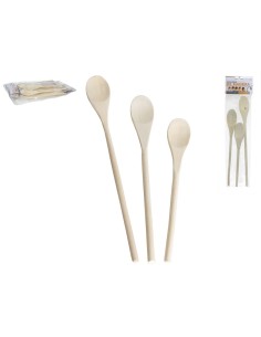 SET CUCHARAS DE MADERA X3